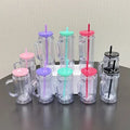 16 oz Snow Globe Tumbler with Handle