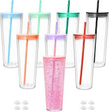 24 oz Acrylic Snow Globe Tumbler