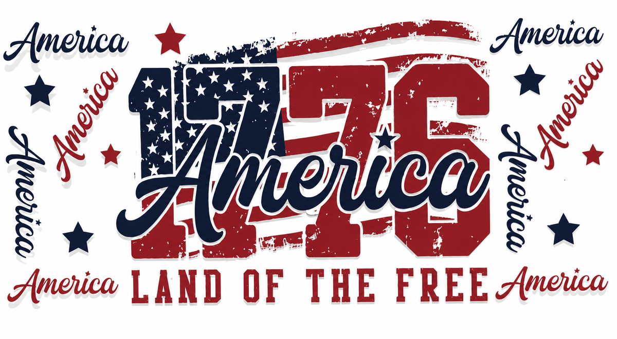America Land of the Free tumbler wrap
