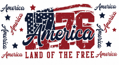 America Land of the Free tumbler wrap