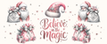 Believe in the Magic Santa and gifts Christmas tumbler wrap