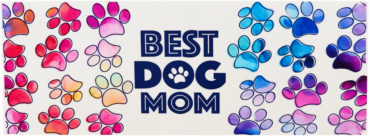 Best Dog Mom Watercolor Tumbler Wrap
