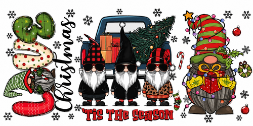 Christmas gnome tumbler wrap