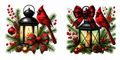 Christmas lantern tumbler wrap