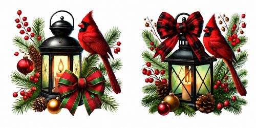 Christmas lantern tumbler wrap
