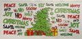 Christmas Word Collage Tree Tumbler Wrap