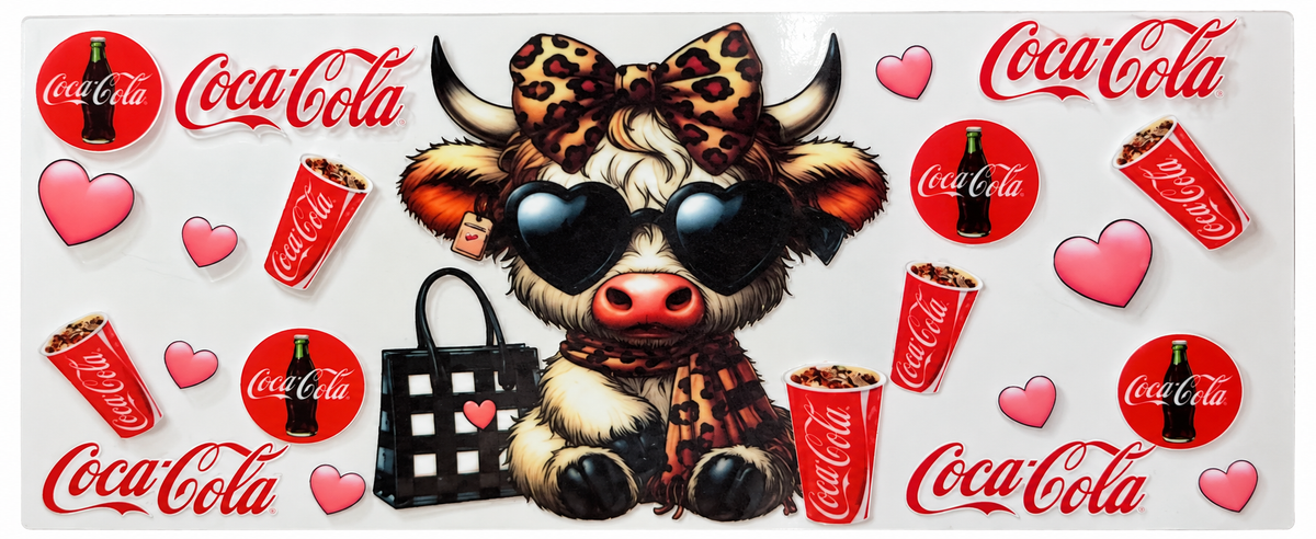 Coca-Cola Cow Tumbler Wrap