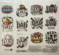Dad Best Dad Collage Tumbler Wrap