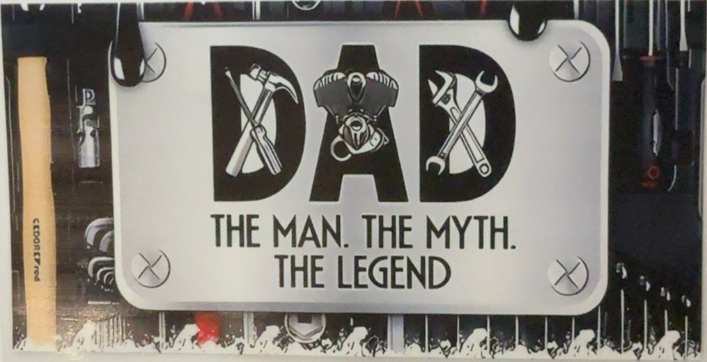Dad Man Myth Legend Tools Tumbler Wrap
