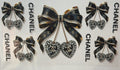Designer Black Gold Jeweled Bows Tumbler Wrap