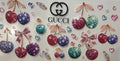 Designer Jeweled Multicolor Cherries Tumbler Wrap