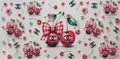 Designer Pink Cherries Gingham Tumbler Wrap