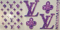Designer Purple Gemstone Monogram Tumbler Wrap