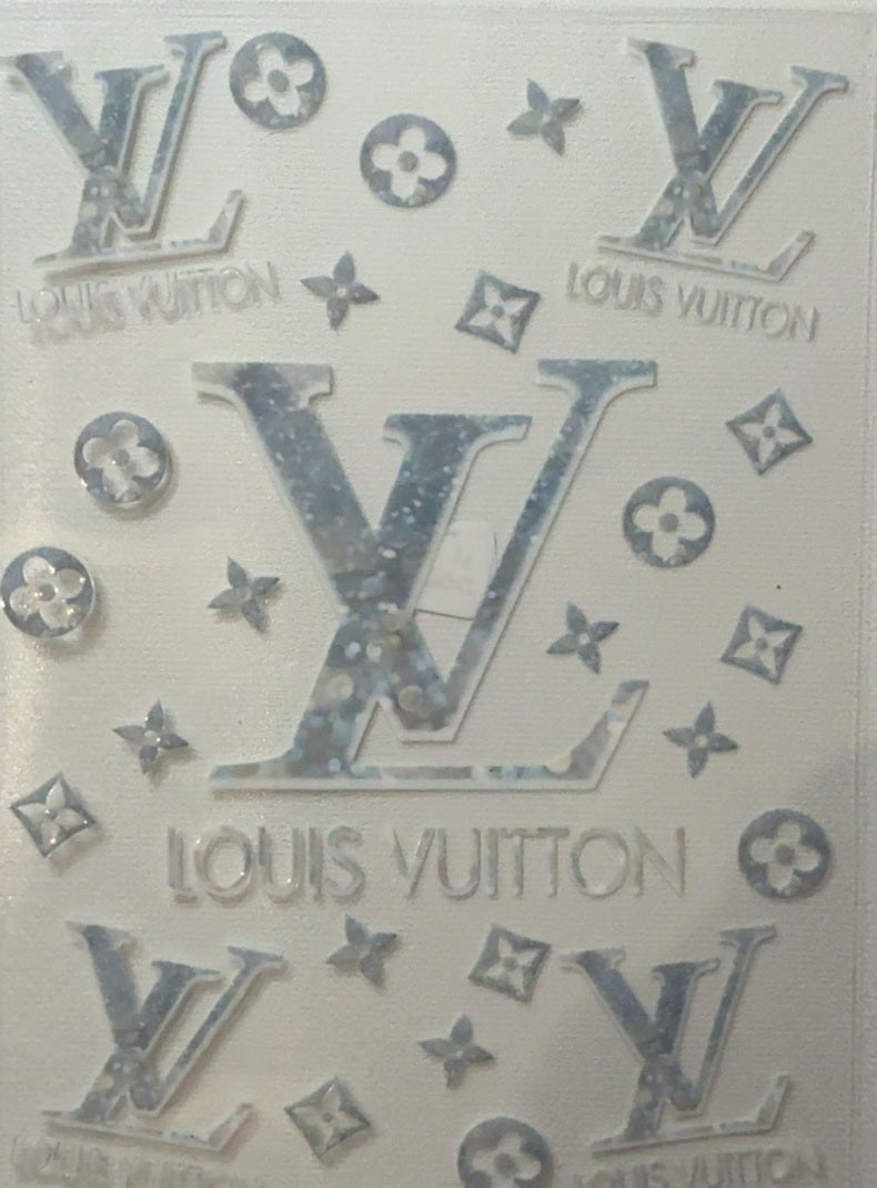 Designer Silver Monogram Tumbler Wrap