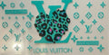 Designer Turquoise Leopard Heart Tumbler Wrap
