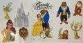 Disney Beauty Beast Character Collage Tumbler Wrap