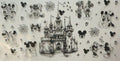 Disney Black White Castle Romance Tumbler Wrap