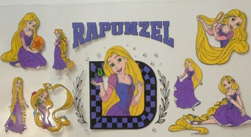 Disney Rapunzel Character Collage Tumbler Wrap