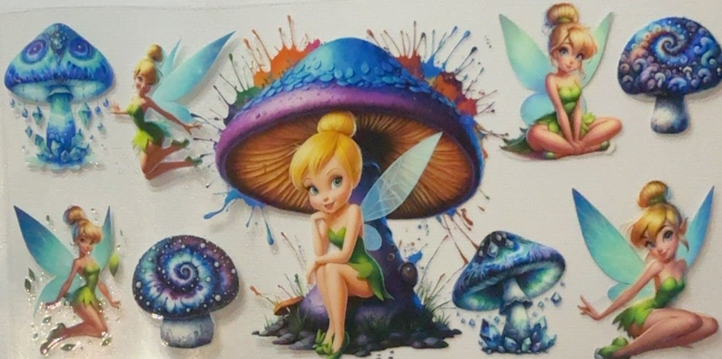 Disney Tinker Bell Fantasy Mushrooms Tumbler Wrap
