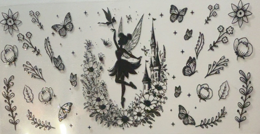 Disney Tinker Bell Floral Castle Tumbler Wrap