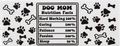 Dog Mom Nutrition Facts Tumbler Wrap