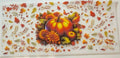 Fall pumpkin floral leaves tumbler wrap
