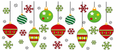 Festive Christmas ornament tumbler wrap