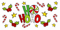 Festive Ho Ho Ho Christmas tumbler wrap