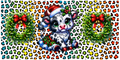 Festive spotted calf Christmas tumbler wrap