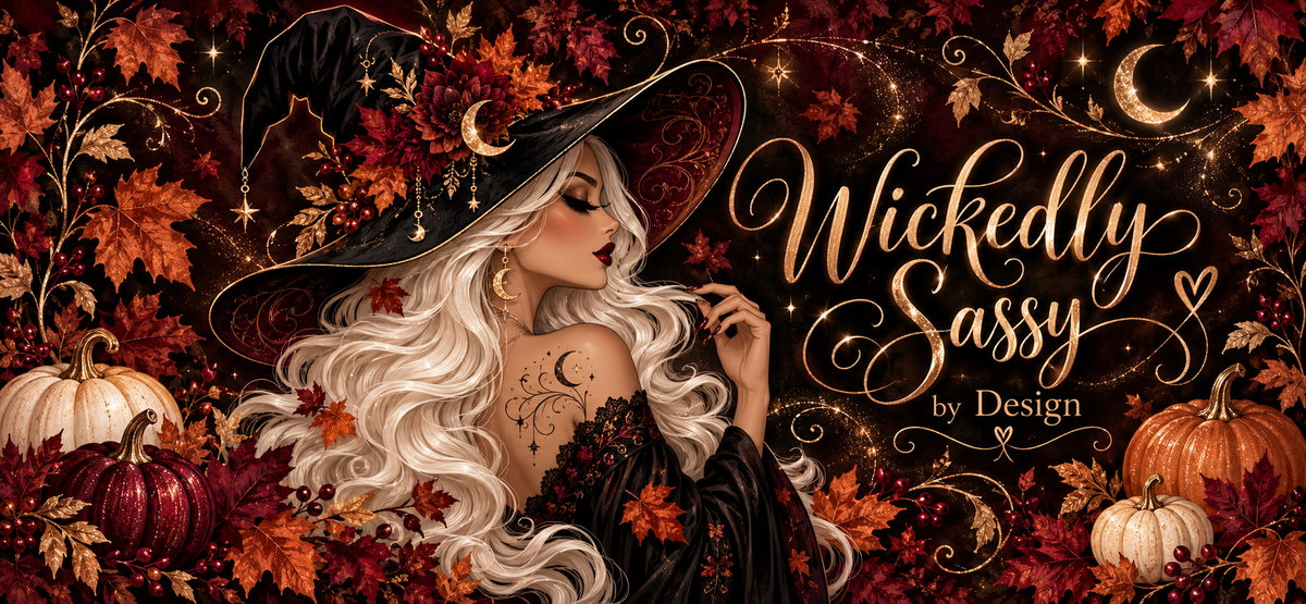 Glamorous Autumn Witch Tumbler Wrap