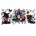 Halloween poison bottle collage tumbler wrap