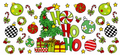 HO HO HO Christmas tumbler wrap
