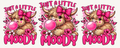 Just a Little Moody bubblegum Highland cow tumbler wrap