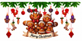 Merry Christmas gingerbread family tumbler wrap
