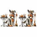 Twin Seated Witch Café Panels Tumbler Wrap