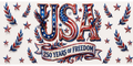 USA 250 Years of Freedom tumbler wrap