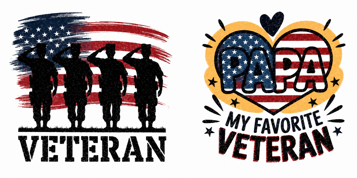 Veteran PAPA American Flag Tumbler Wrap