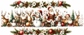 Vintage snowy Christmas tumbler wrap