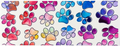 Watercolor Paw-Print Pattern A Tumbler Wrap