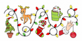 Whimsical Christmas tumbler wrap