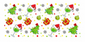 Whimsical Grinch holiday pattern tumbler wrap