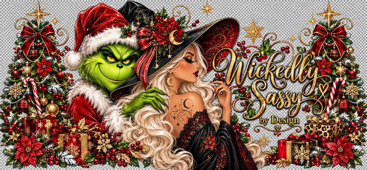 Wickedly Sassy Christmas Duo Tumbler Wrap