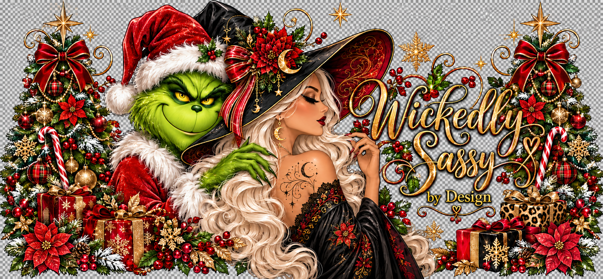 Wickedly Sassy Christmas Wonderland Tumbler Wrap