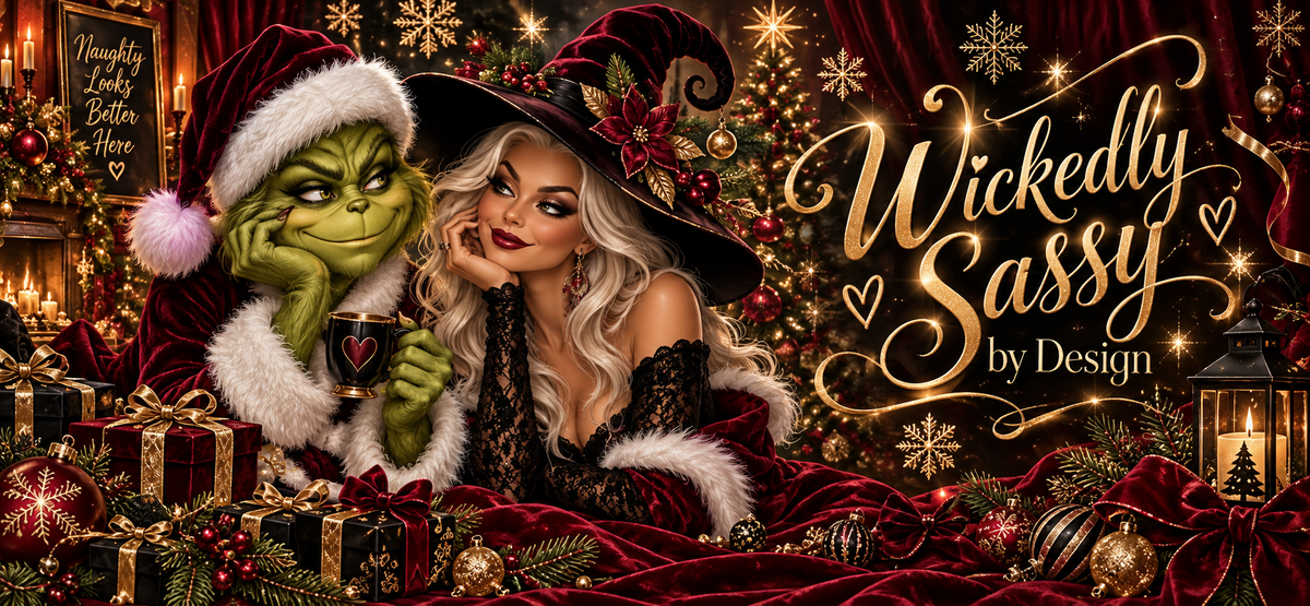 Wickedly Sassy Holiday Mischief Tumbler Wrap