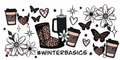Winter coffee tumbler wrap